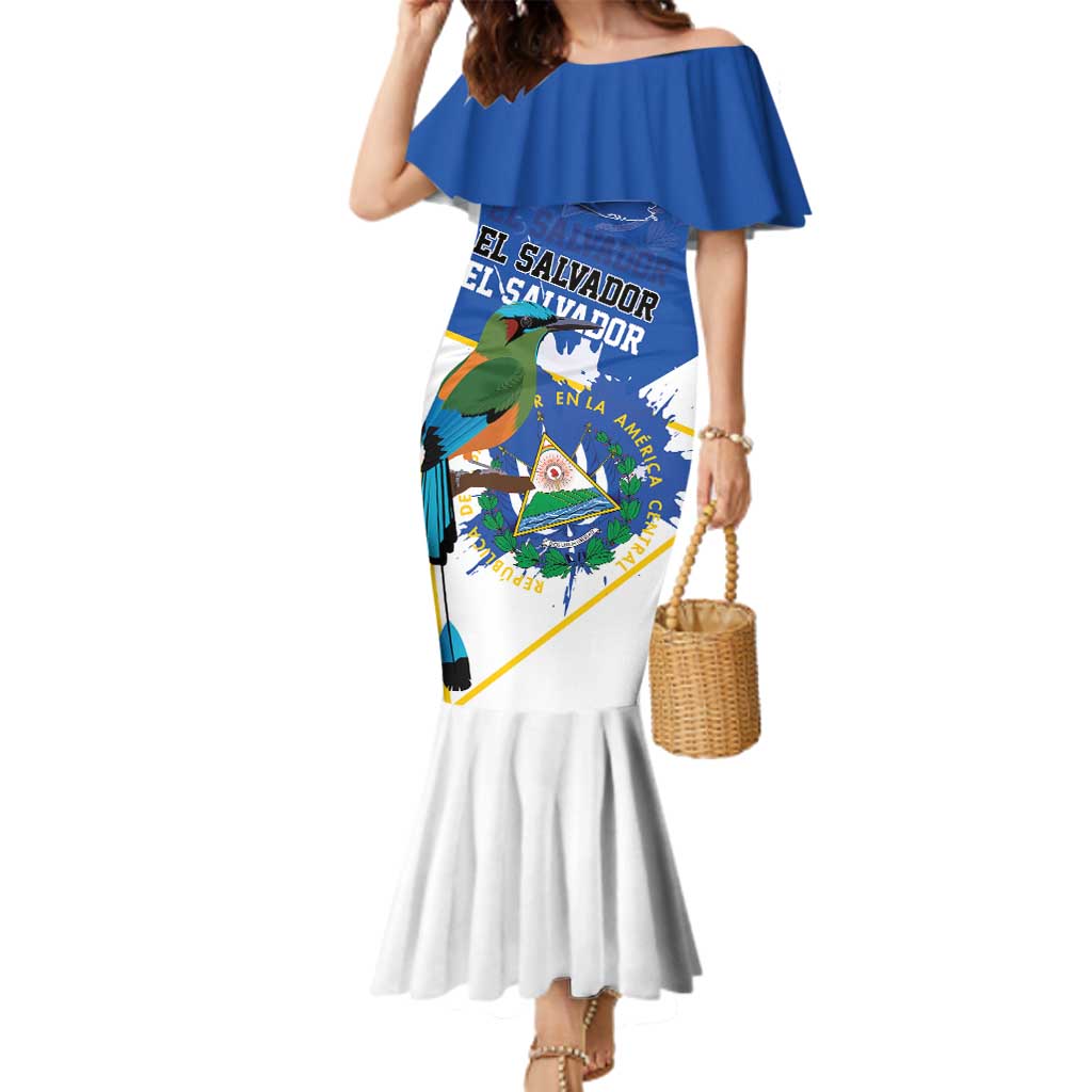 El Salvador Independence Day 1821 Family Matching Mermaid Dress and Hawaiian Shirt - Wonder Print Shop
