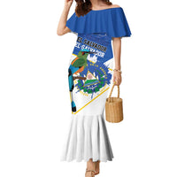 El Salvador Independence Day 1821 Family Matching Mermaid Dress and Hawaiian Shirt - Wonder Print Shop