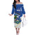 El Salvador Independence Day 1821 Family Matching Off The Shoulder Long Sleeve Dress and Hawaiian Shirt - Wonder Print Shop
