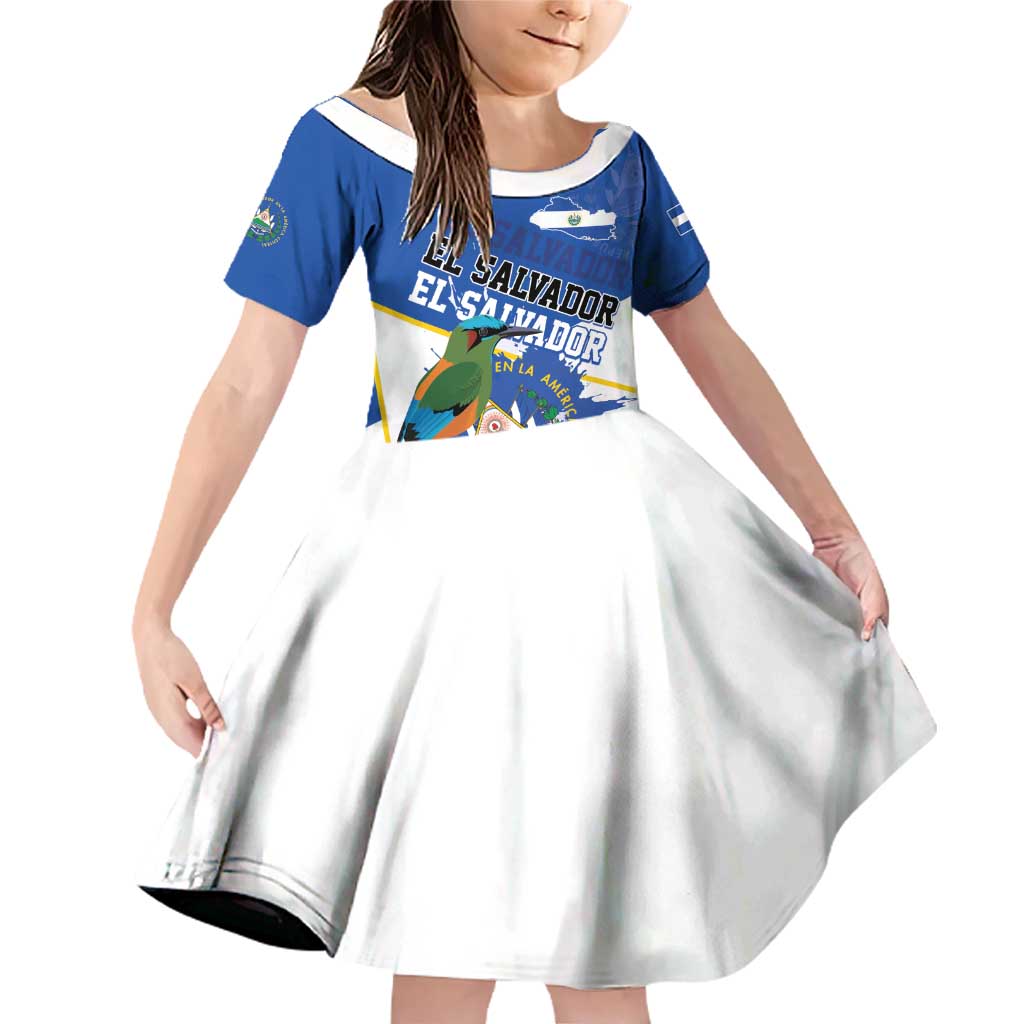 El Salvador Independence Day 1821 Family Matching Off Shoulder Short Dress and Hawaiian Shirt - Wonder Print Shop