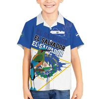 El Salvador Independence Day 1821 Family Matching Off Shoulder Short Dress and Hawaiian Shirt - Wonder Print Shop