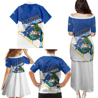 El Salvador Independence Day 1821 Family Matching Puletasi and Hawaiian Shirt - Wonder Print Shop