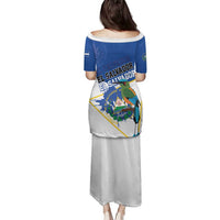 El Salvador Independence Day 1821 Family Matching Puletasi and Hawaiian Shirt - Wonder Print Shop