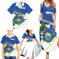 El Salvador Independence Day 1821 Family Matching Summer Maxi Dress and Hawaiian Shirt - Wonder Print Shop