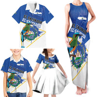 El Salvador Independence Day 1821 Family Matching Tank Maxi Dress and Hawaiian Shirt - Wonder Print Shop