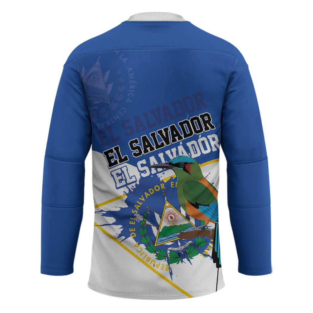 El Salvador Independence Day 1821 Hockey Jersey - Wonder Print Shop