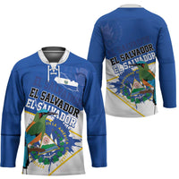 El Salvador Independence Day 1821 Hockey Jersey - Wonder Print Shop
