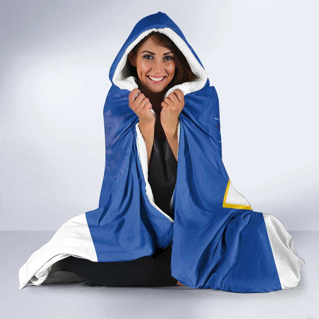 El Salvador Independence Day 1821 Hooded Blanket - Wonder Print Shop