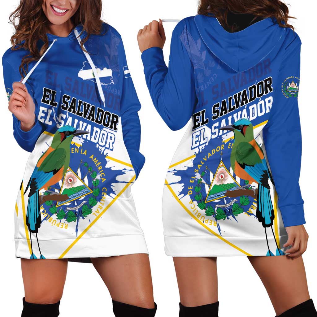 El Salvador Independence Day 1821 Hoodie Dress - Wonder Print Shop