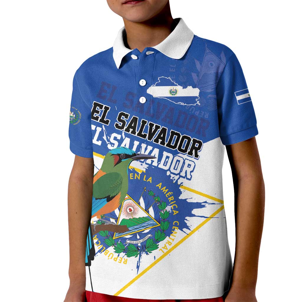 El Salvador Independence Day 1821 Kid Polo Shirt - Wonder Print Shop