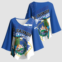 El Salvador Independence Day 1821 Kimono Sleeve Blouse - Wonder Print Shop