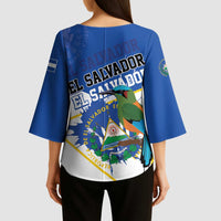 El Salvador Independence Day 1821 Kimono Sleeve Blouse - Wonder Print Shop