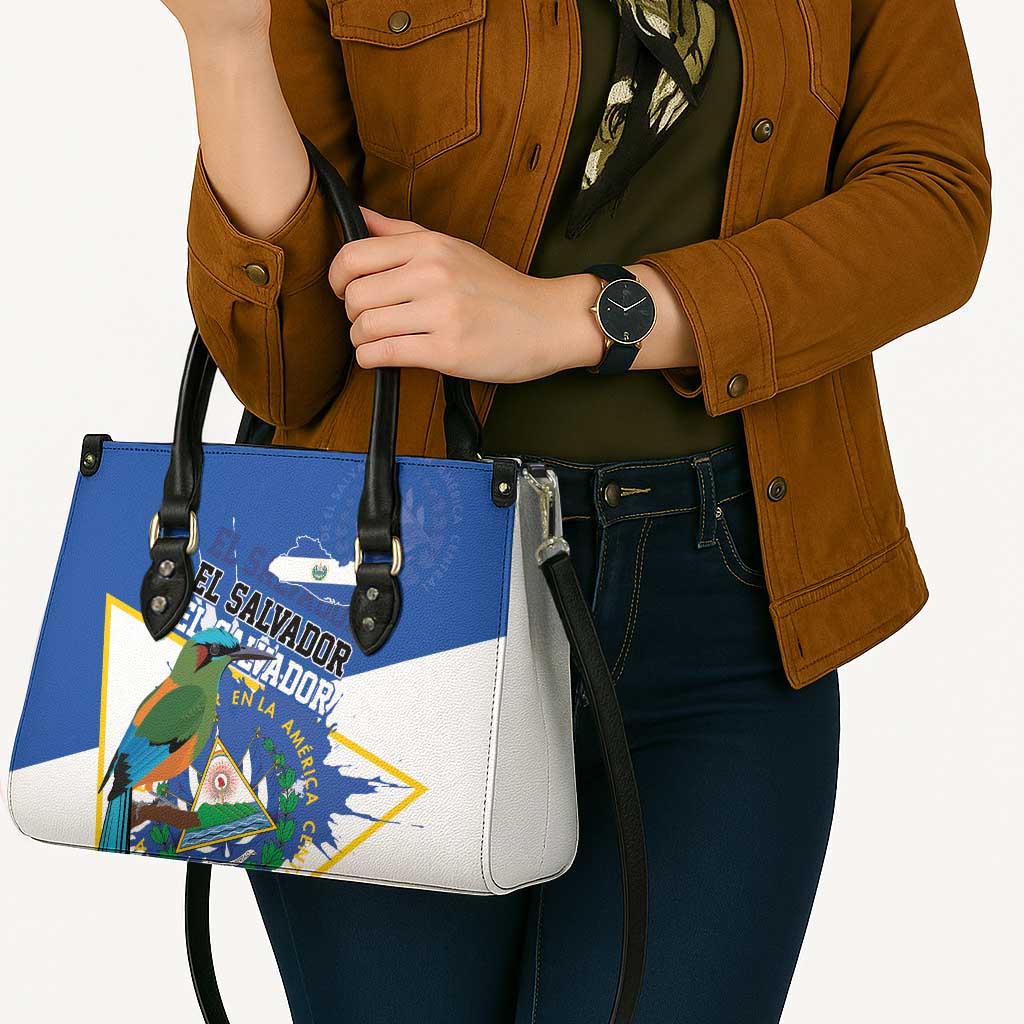 El Salvador Independence Day 1821 Leather Bag - Wonder Print Shop