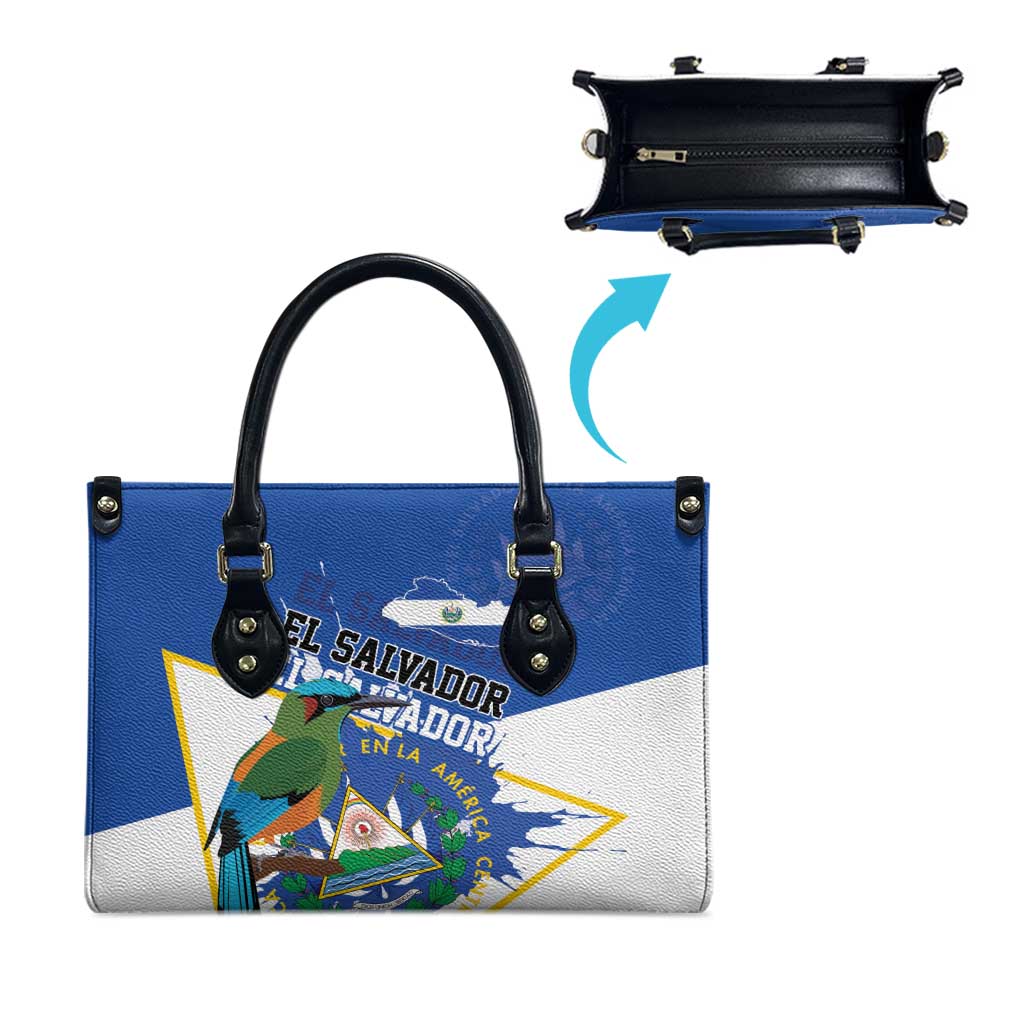 El Salvador Independence Day 1821 Leather Bag - Wonder Print Shop
