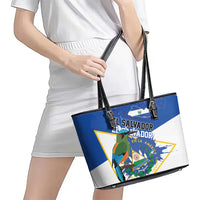 El Salvador Independence Day 1821 Leather Tote Bag - Wonder Print Shop
