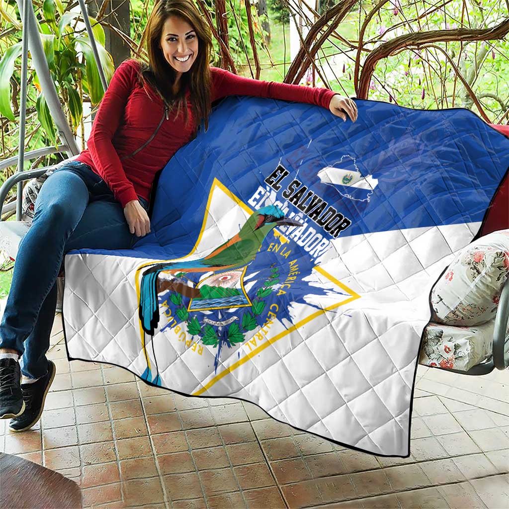 El Salvador Independence Day 1821 Quilt - Wonder Print Shop