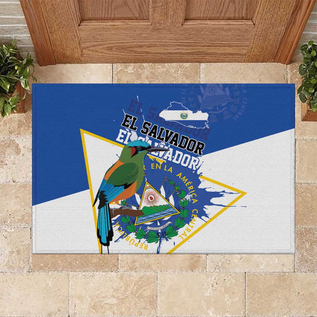 El Salvador Independence Day 1821 Rubber Doormat - Wonder Print Shop