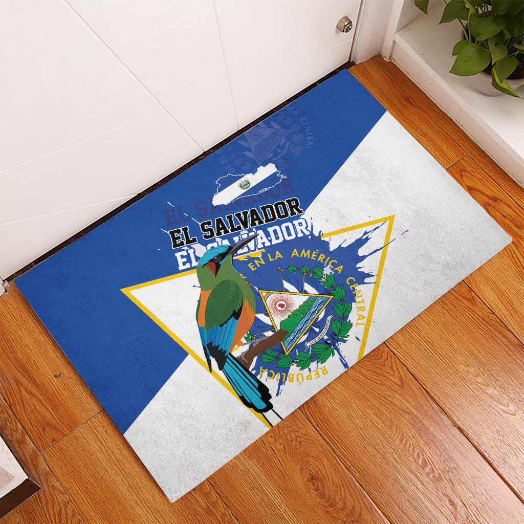 El Salvador Independence Day 1821 Rubber Doormat - Wonder Print Shop