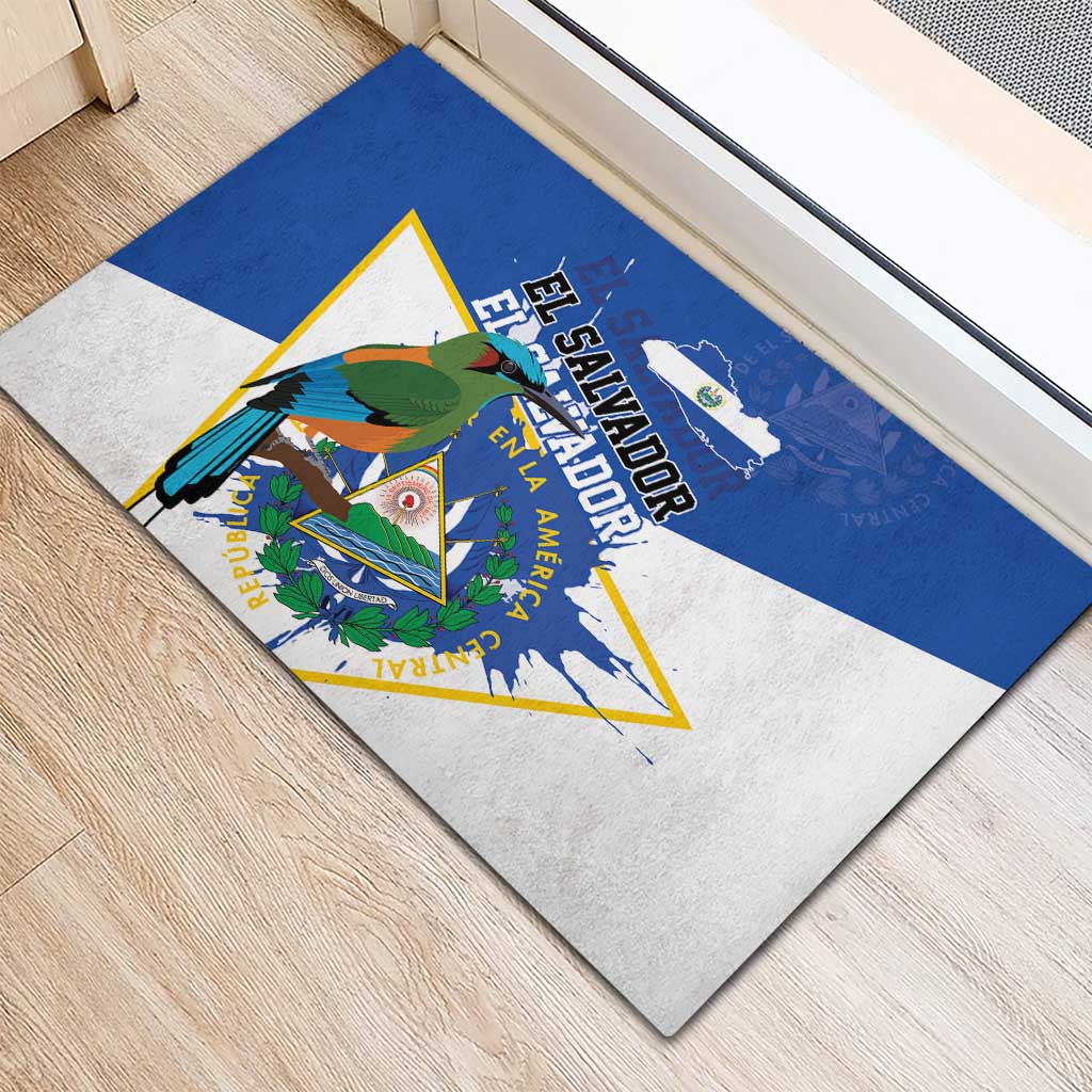 El Salvador Independence Day 1821 Rubber Doormat - Wonder Print Shop