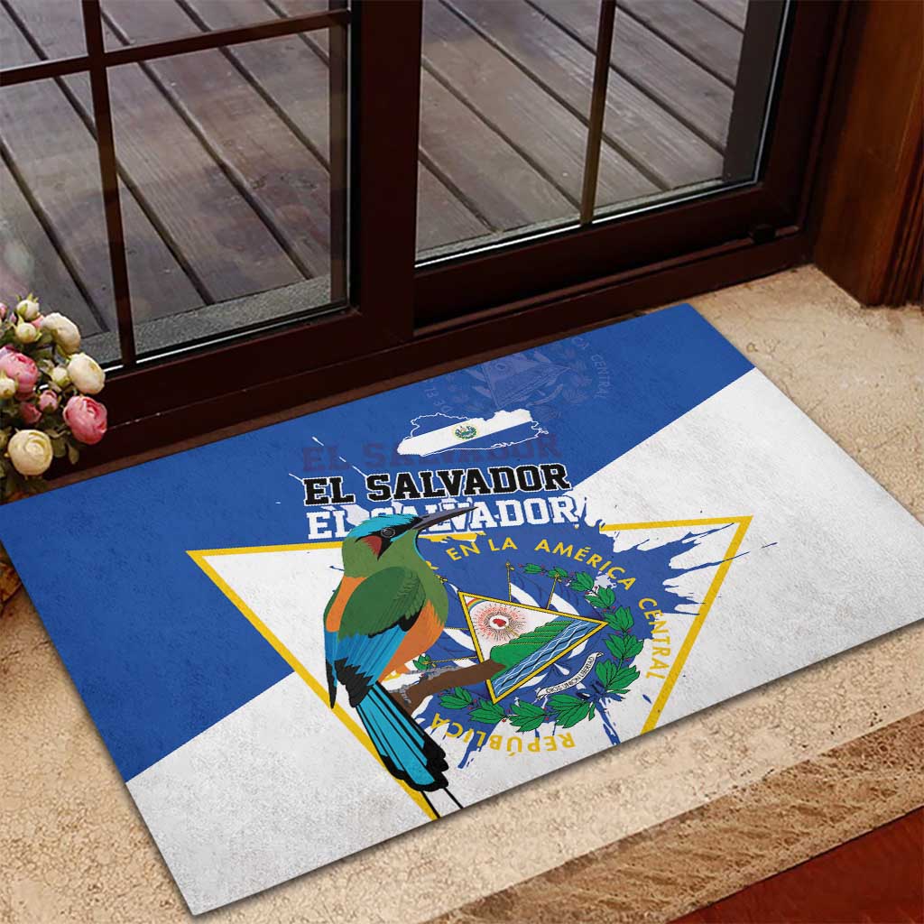 El Salvador Independence Day 1821 Rubber Doormat - Wonder Print Shop