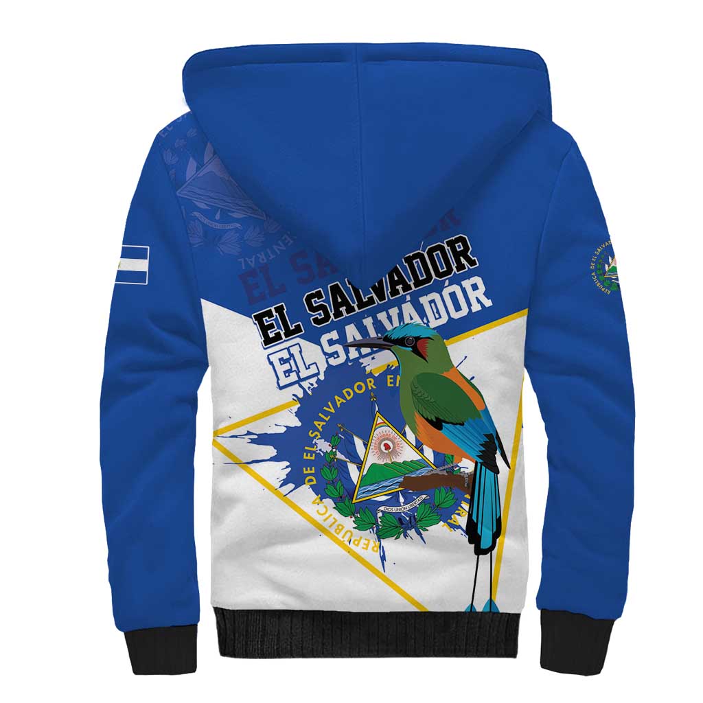 El Salvador Independence Day 1821 Sherpa Hoodie - Wonder Print Shop