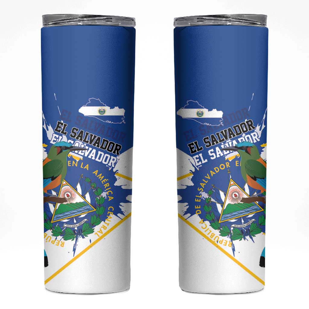 El Salvador Independence Day 1821 Skinny Tumbler - Wonder Print Shop