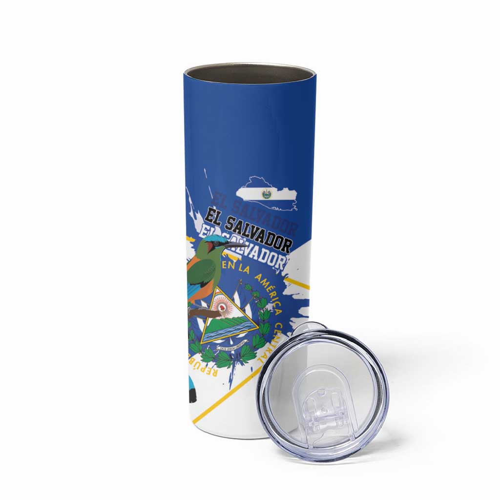 El Salvador Independence Day 1821 Skinny Tumbler - Wonder Print Shop