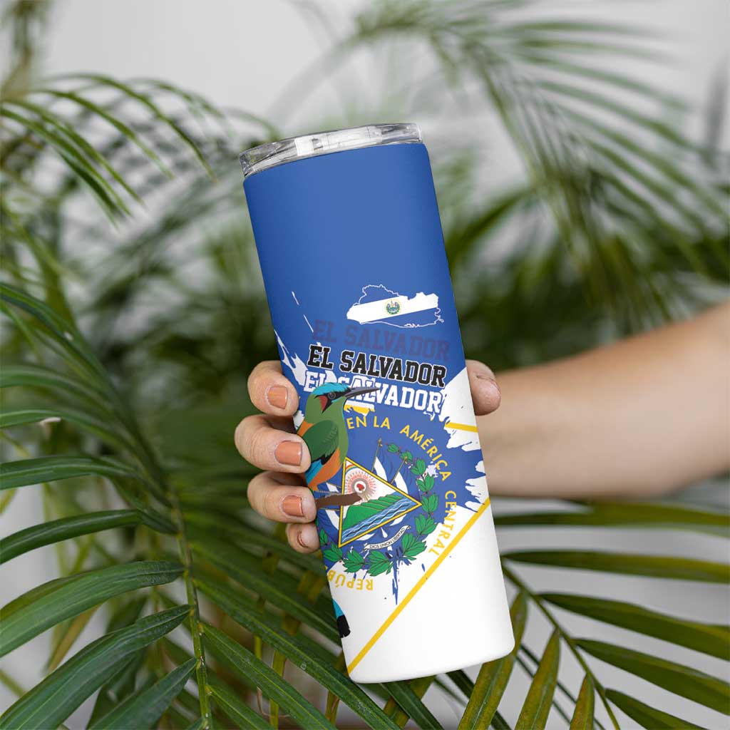 El Salvador Independence Day 1821 Skinny Tumbler - Wonder Print Shop