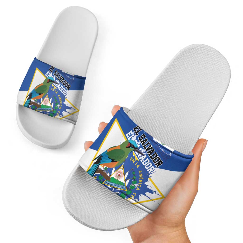 El Salvador Independence Day 1821 Slide Sandals - Wonder Print Shop