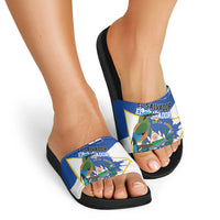 El Salvador Independence Day 1821 Slide Sandals - Wonder Print Shop