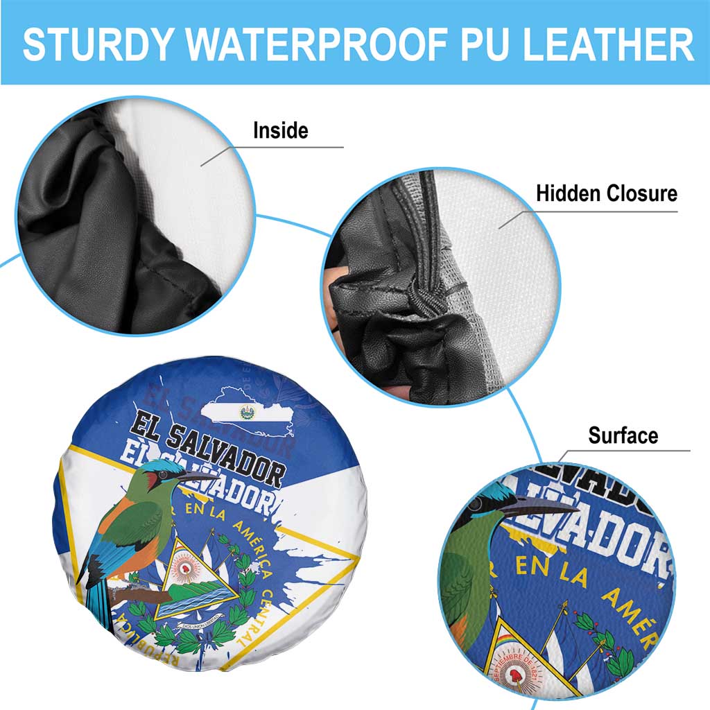 El Salvador Independence Day 1821 Spare Tire Cover - Wonder Print Shop