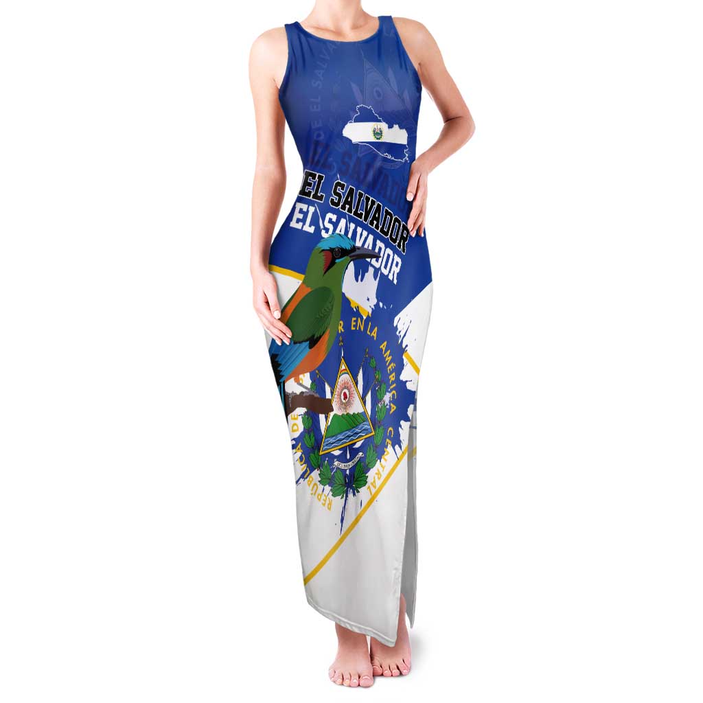 El Salvador Independence Day 1821 Tank Maxi Dress - Wonder Print Shop