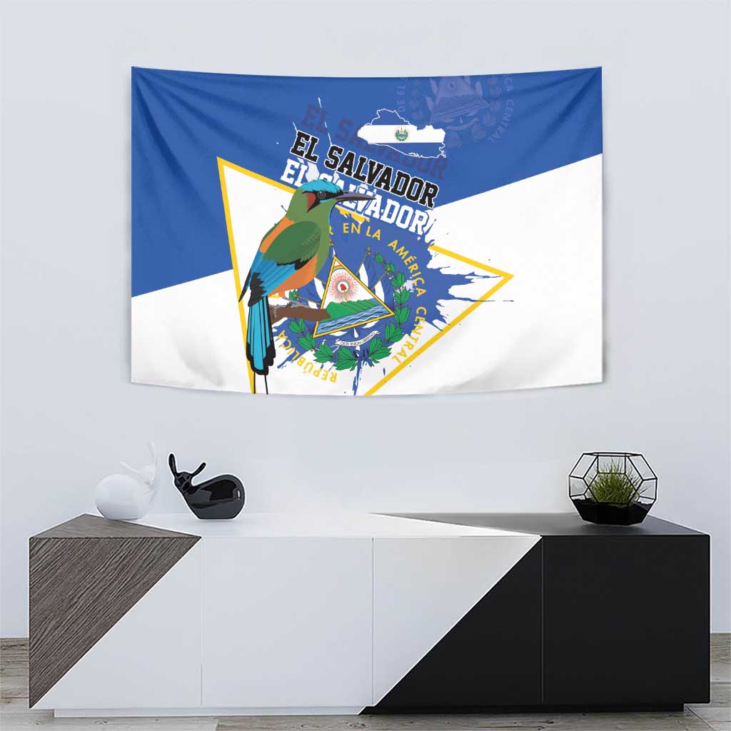El Salvador Independence Day 1821 Tapestry - Wonder Print Shop