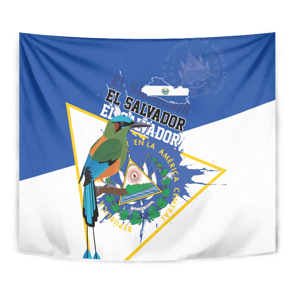 El Salvador Independence Day 1821 Tapestry - Wonder Print Shop