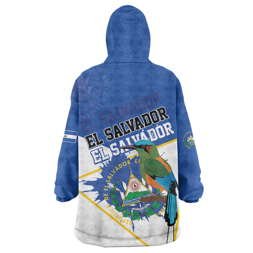 El Salvador Independence Day 1821 Wearable Blanket Hoodie - Wonder Print Shop