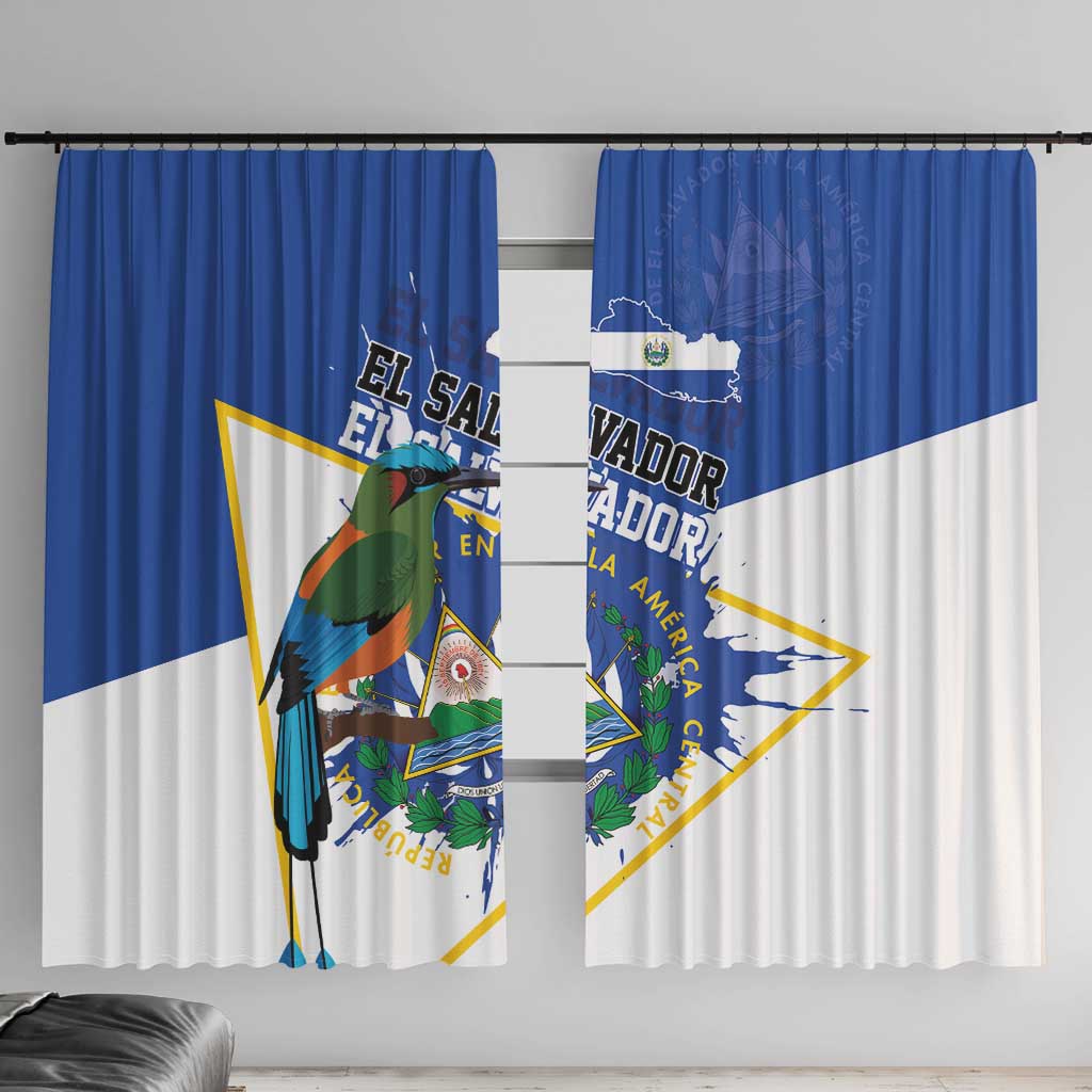 El Salvador Independence Day 1821 Window Curtain - Wonder Print Shop