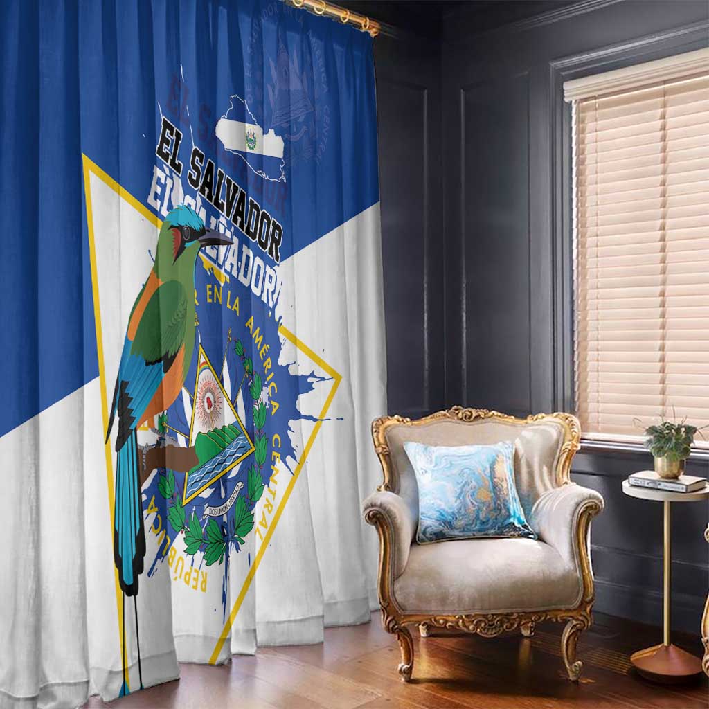 El Salvador Independence Day 1821 Window Curtain - Wonder Print Shop