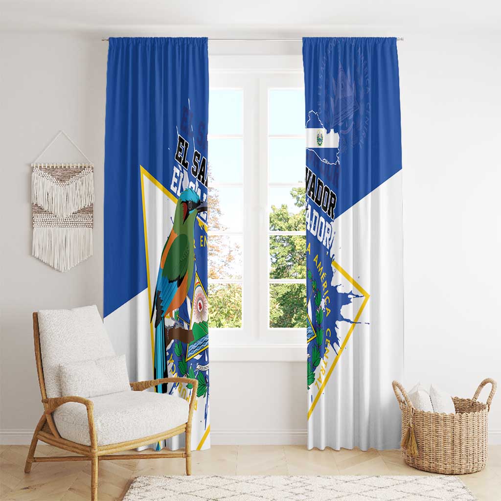 El Salvador Independence Day 1821 Window Curtain - Wonder Print Shop