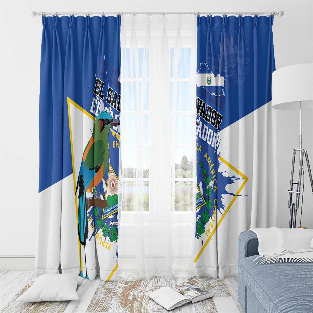 El Salvador Independence Day 1821 Window Curtain - Wonder Print Shop