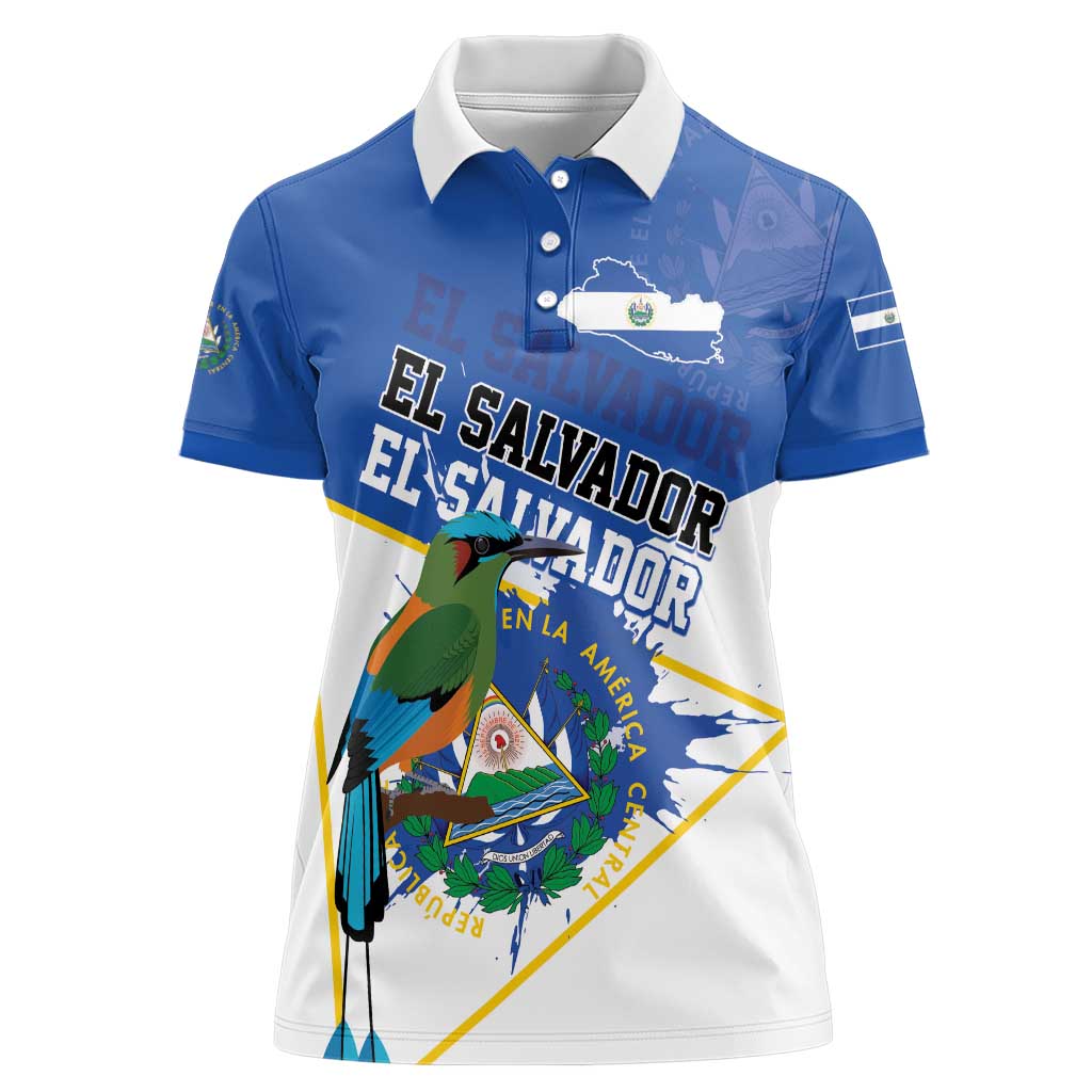 El Salvador Independence Day 1821 Women Polo Shirt - Wonder Print Shop
