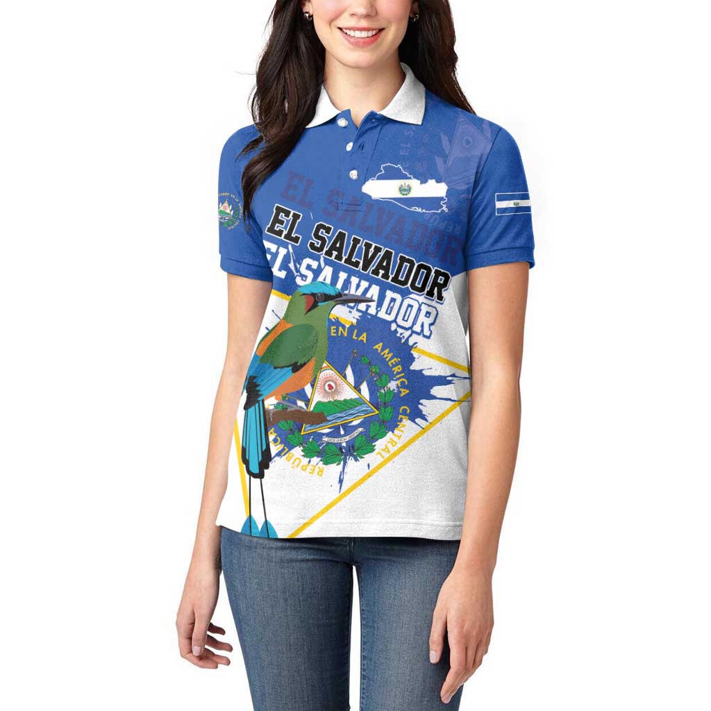 El Salvador Independence Day 1821 Women Polo Shirt - Wonder Print Shop