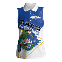El Salvador Independence Day 1821 Women Sleeveless Polo Shirt - Wonder Print Shop