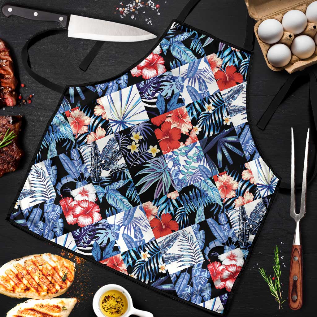 Hawaii Tropicana Blue Pattern Apron - Wonder Print Shop
