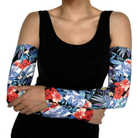 Hawaii Tropicana Blue Pattern Arm Sleeves - Wonder Print Shop