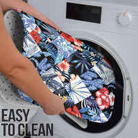 Hawaii Tropicana Blue Pattern Bathroom Set - Wonder Print Shop