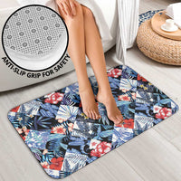 Hawaii Tropicana Blue Pattern Bathroom Set - Wonder Print Shop