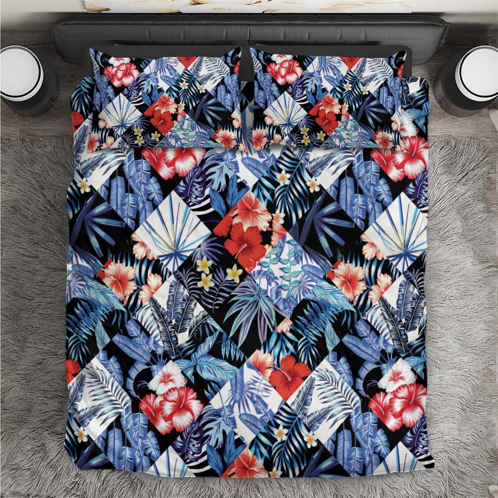 Hawaii Tropicana Blue Pattern Bedding Set - Wonder Print Shop