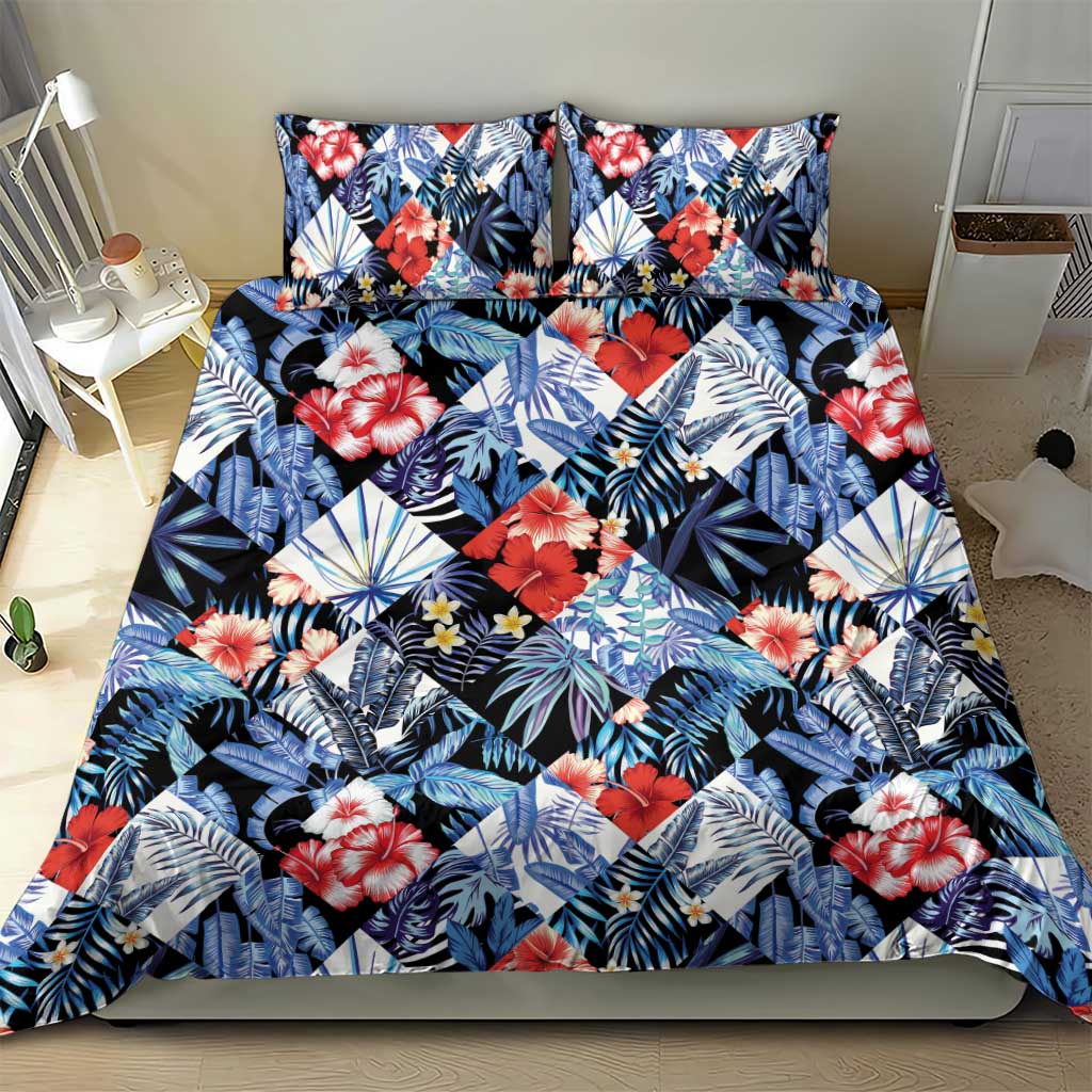 Hawaii Tropicana Blue Pattern Bedding Set - Wonder Print Shop