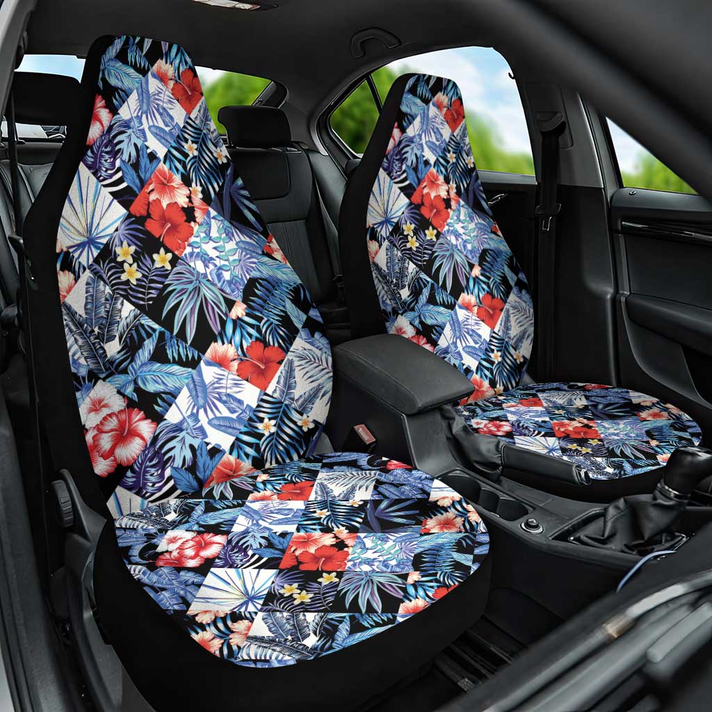Hawaii Tropicana Blue Pattern Car Seat Cover - Wonder Print Shop
