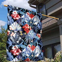 Hawaii Tropicana Blue Pattern Garden Flag - Wonder Print Shop